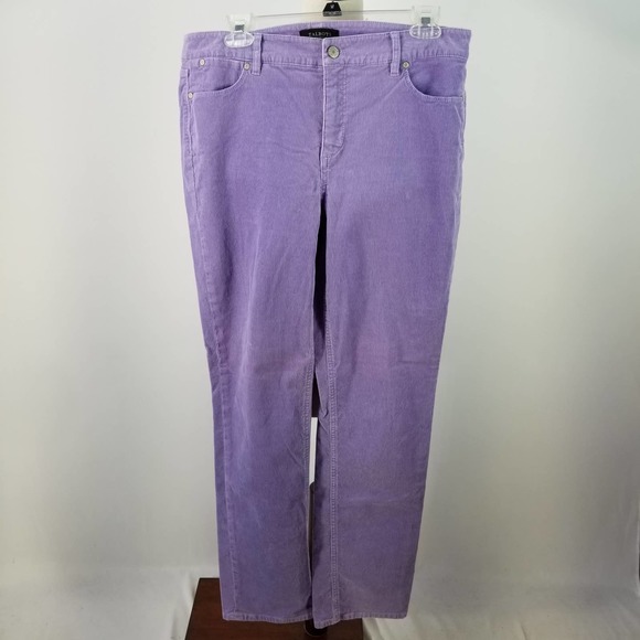 Talbots Lavender Light Purple Flawless 5 Pocket Corduroy Jeans Pants Size 10 - Picture 1 of 4